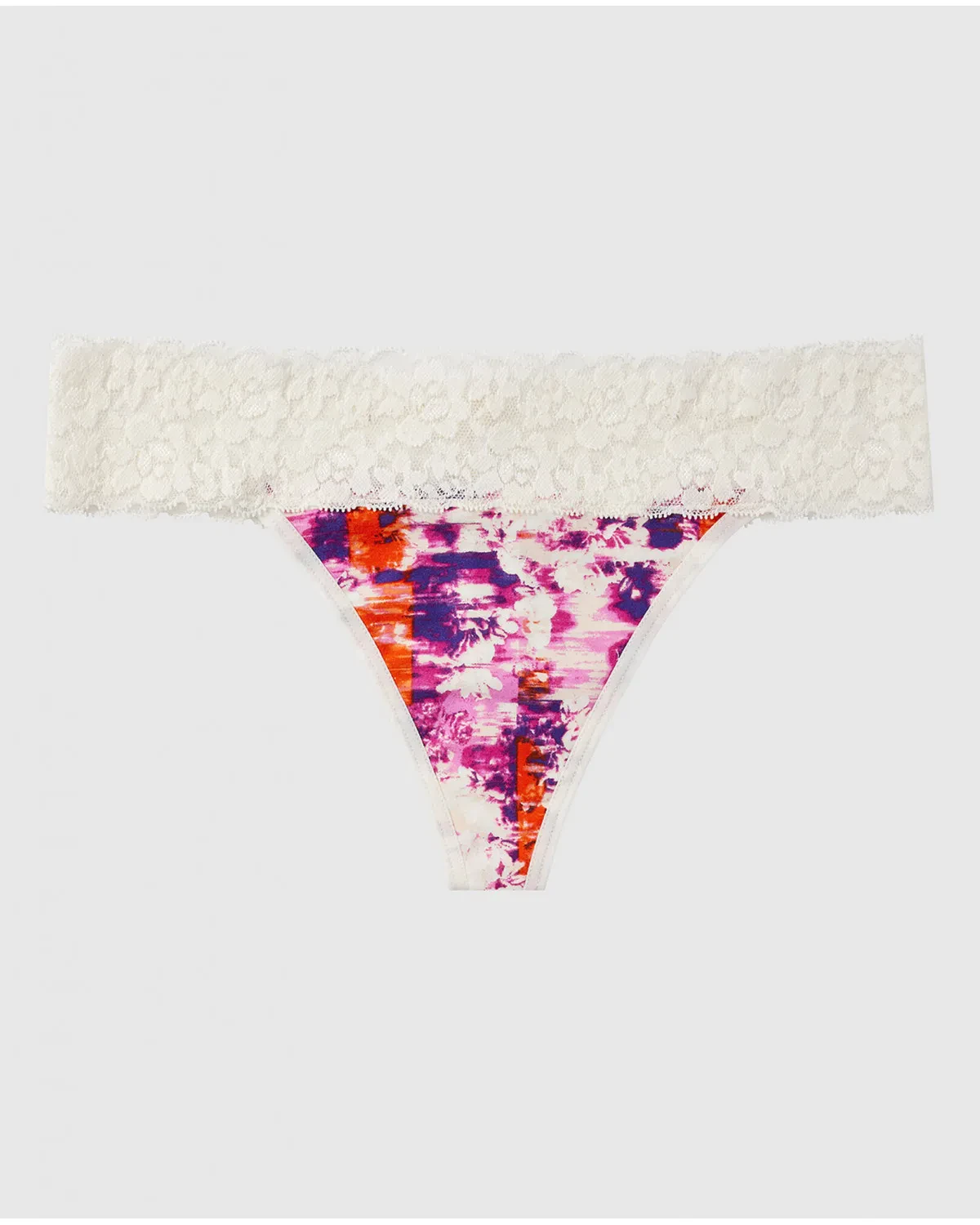 REMIX COTTON - PETUNIA PURPLE GLITCHY FLORAL