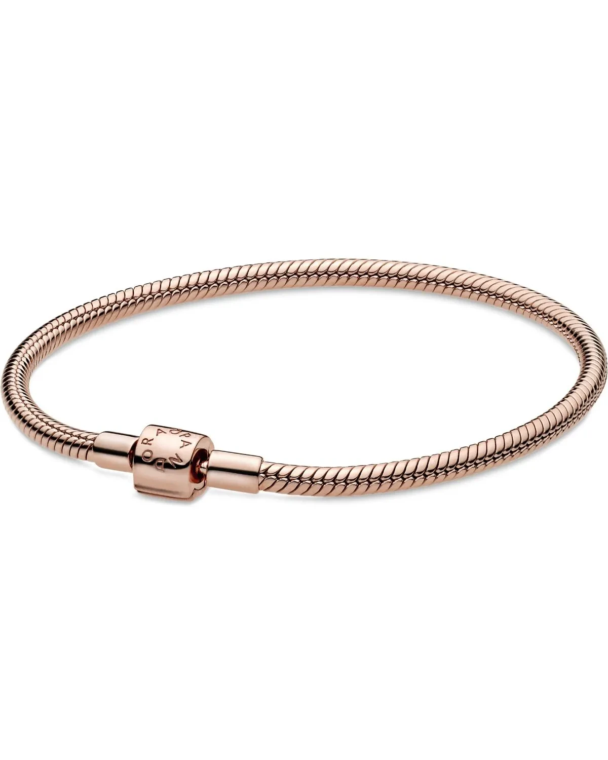 ROSE BARREL CLASP SNAKE CHAIN BRACELET