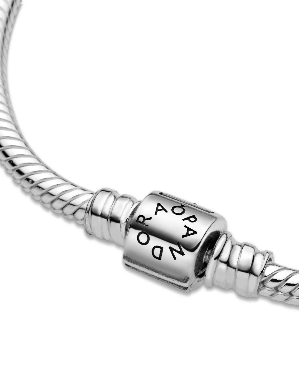 STERLING SILVER BARREL CLASP SNAKE CHAIN BRACELET