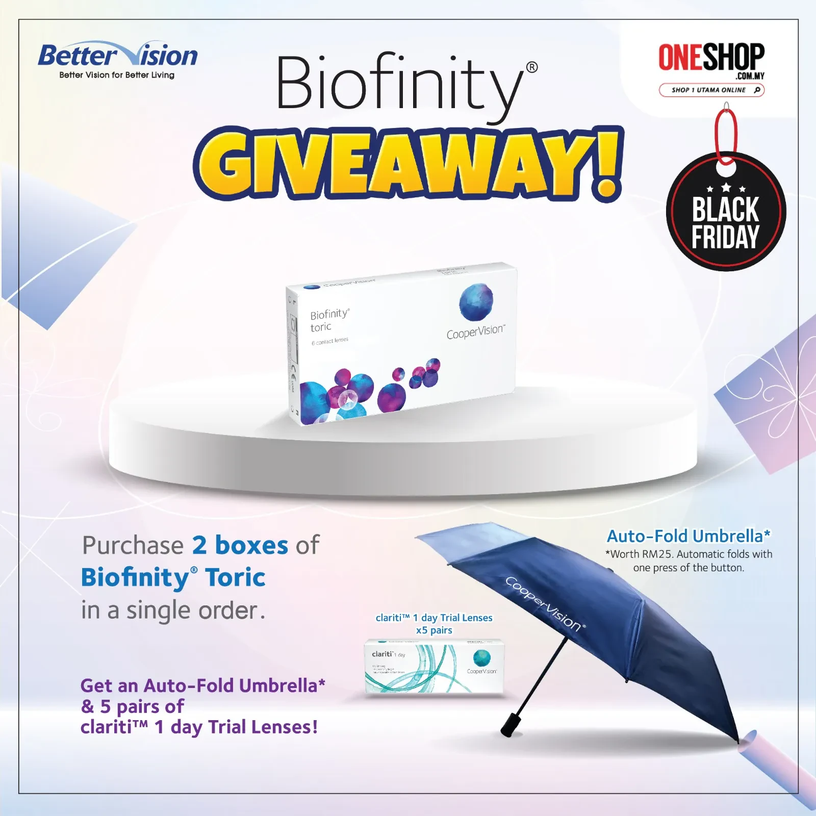 [2 BOXES] BIOFINITY® TORIC (6PCS)