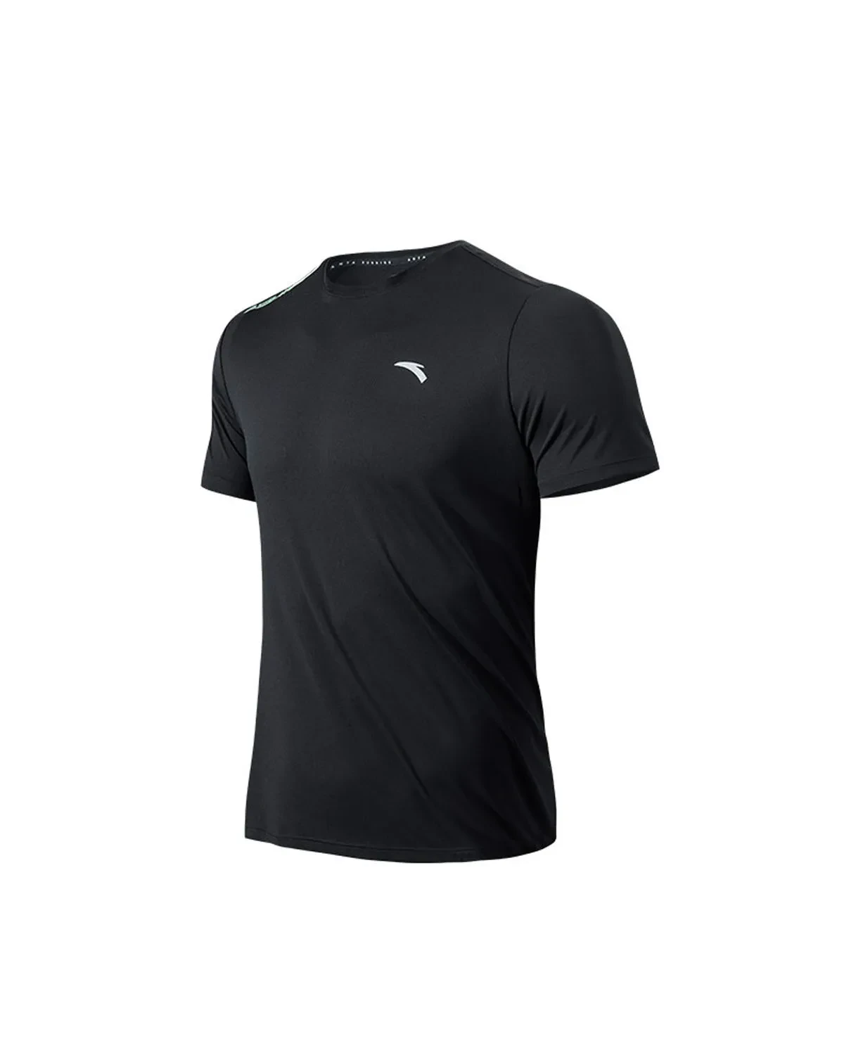 MEN'S RUNNING SHORT SLEEVE TEE IN BASIC BLACK