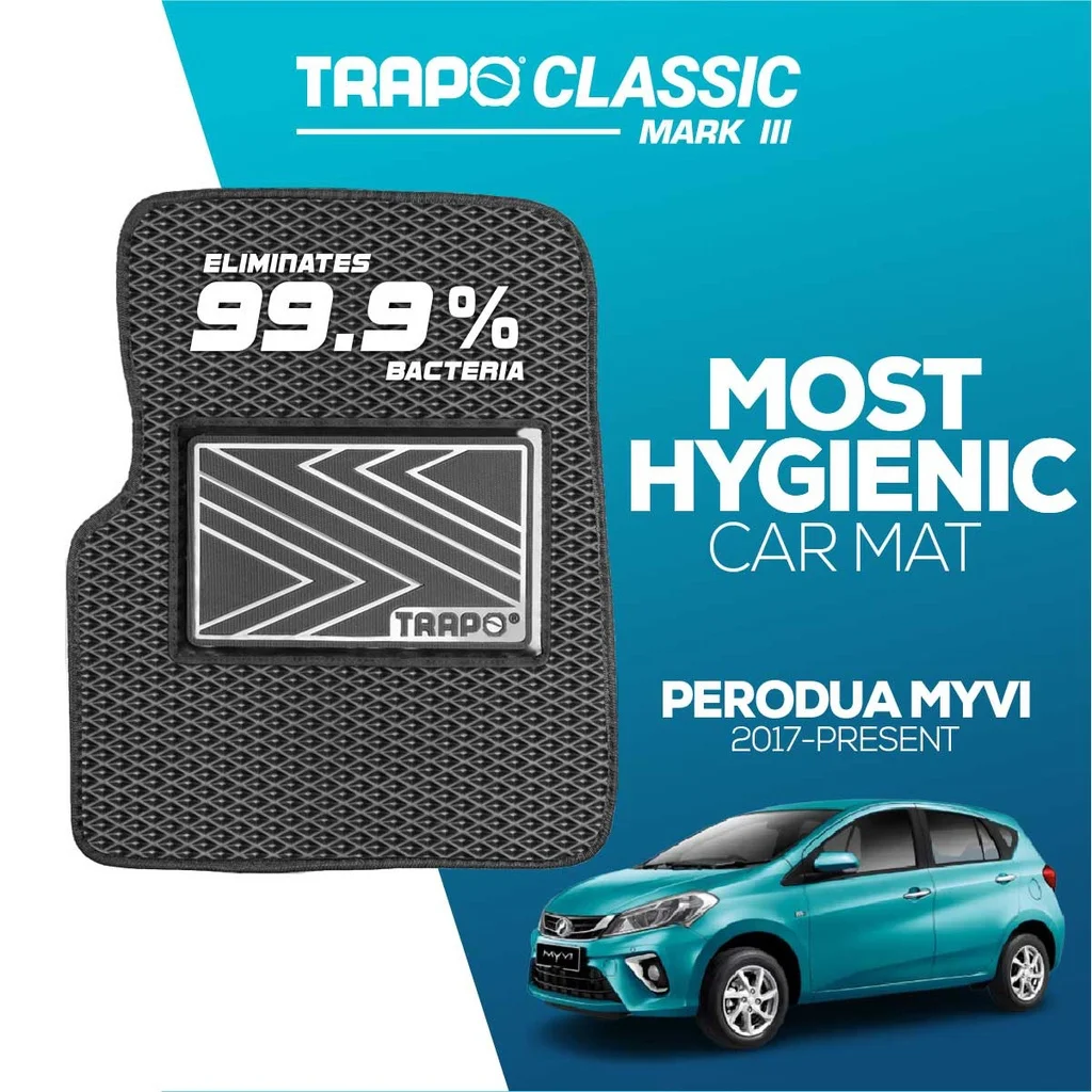 TRAPO CLASSIC CAR MAT PERODUA MYVI (2017-PRESENT)
