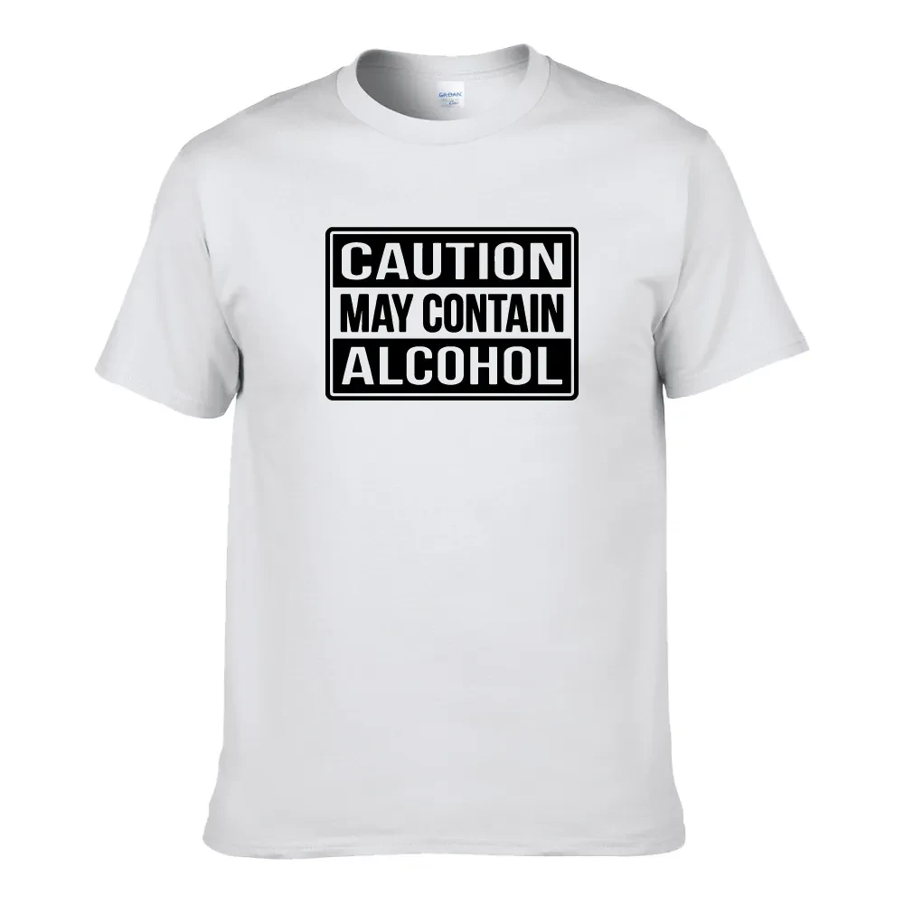 CAUTION ALCOHOL UNISEX T-SHIRT