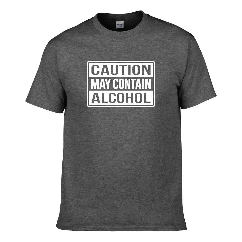 CAUTION ALCOHOL UNISEX T-SHIRT