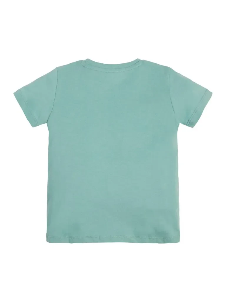 TODDLER BOY-FRONT LOGO T-SHIRT - LAGOON FOG