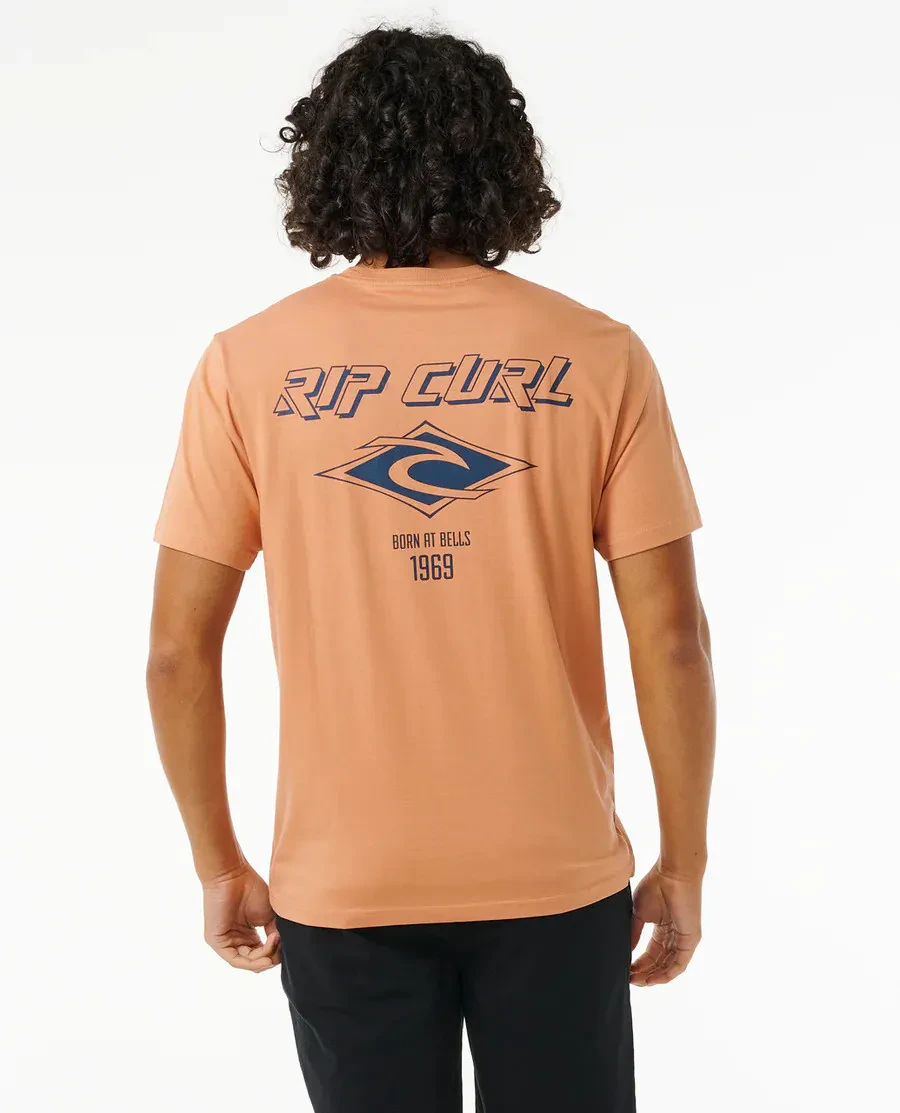 RIP CURL MEN FADE OUT ICON TEE 0CAMTE