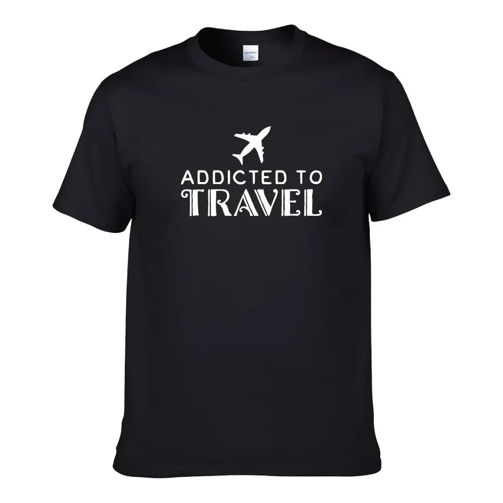 ADDICTED TO TRAVEL UNISEX T-SHIRT
