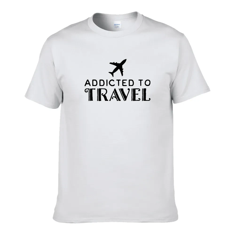 ADDICTED TO TRAVEL UNISEX T-SHIRT
