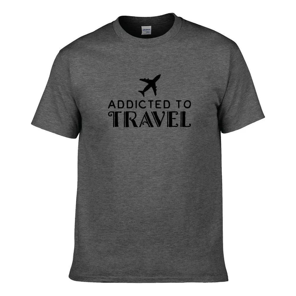 ADDICTED TO TRAVEL UNISEX T-SHIRT