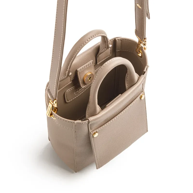 NICOLA MINI TOTE - LIGHT MOCHA