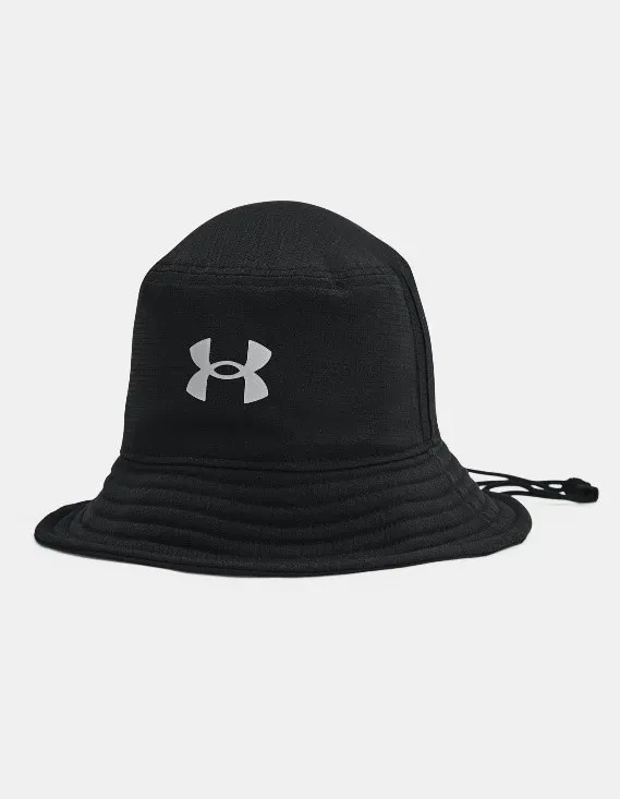 MEN'S UA ISO-CHILL ARMOURVENT™ BUCKET HAT IN BLACK / SILVER