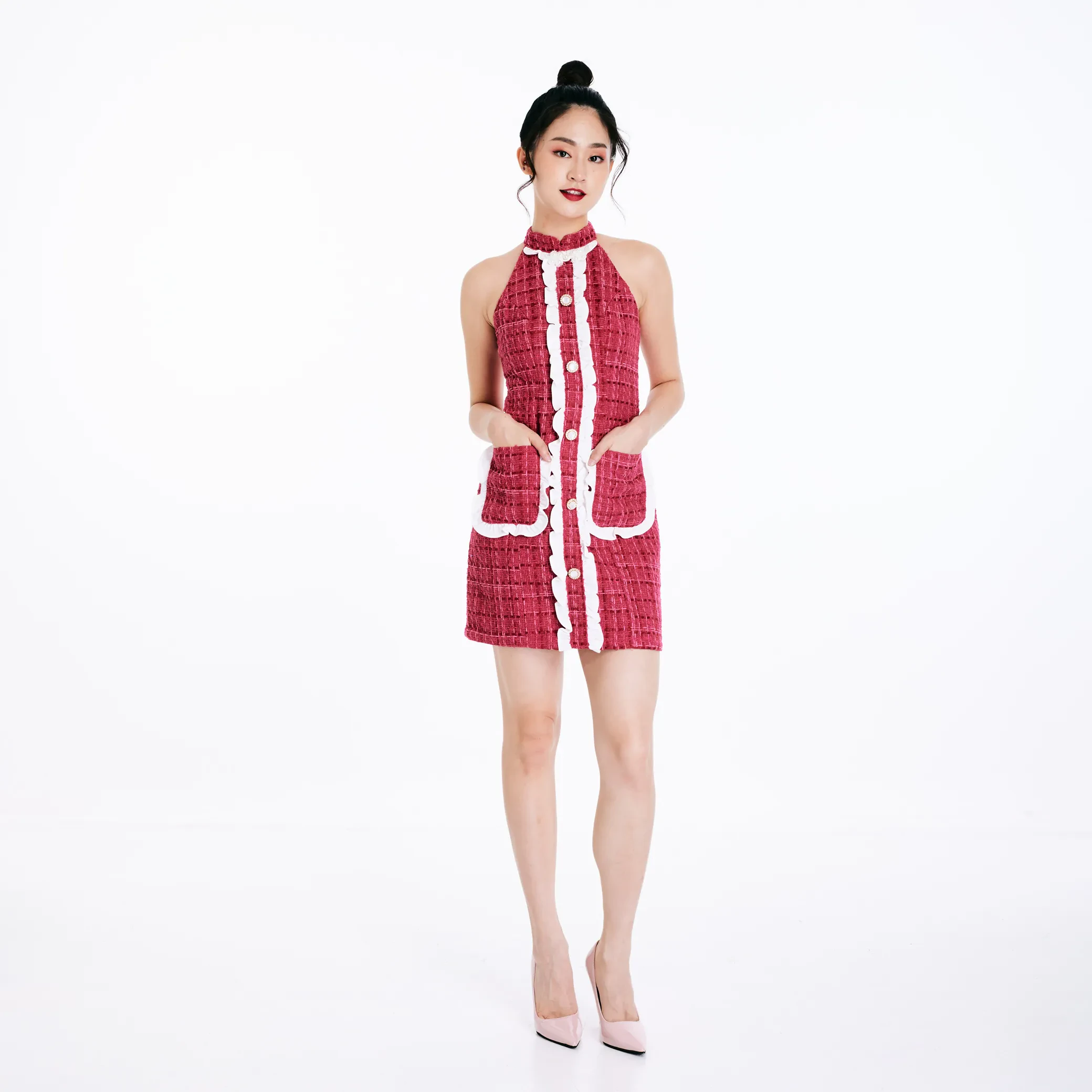 AN AN TWEED QIPAO