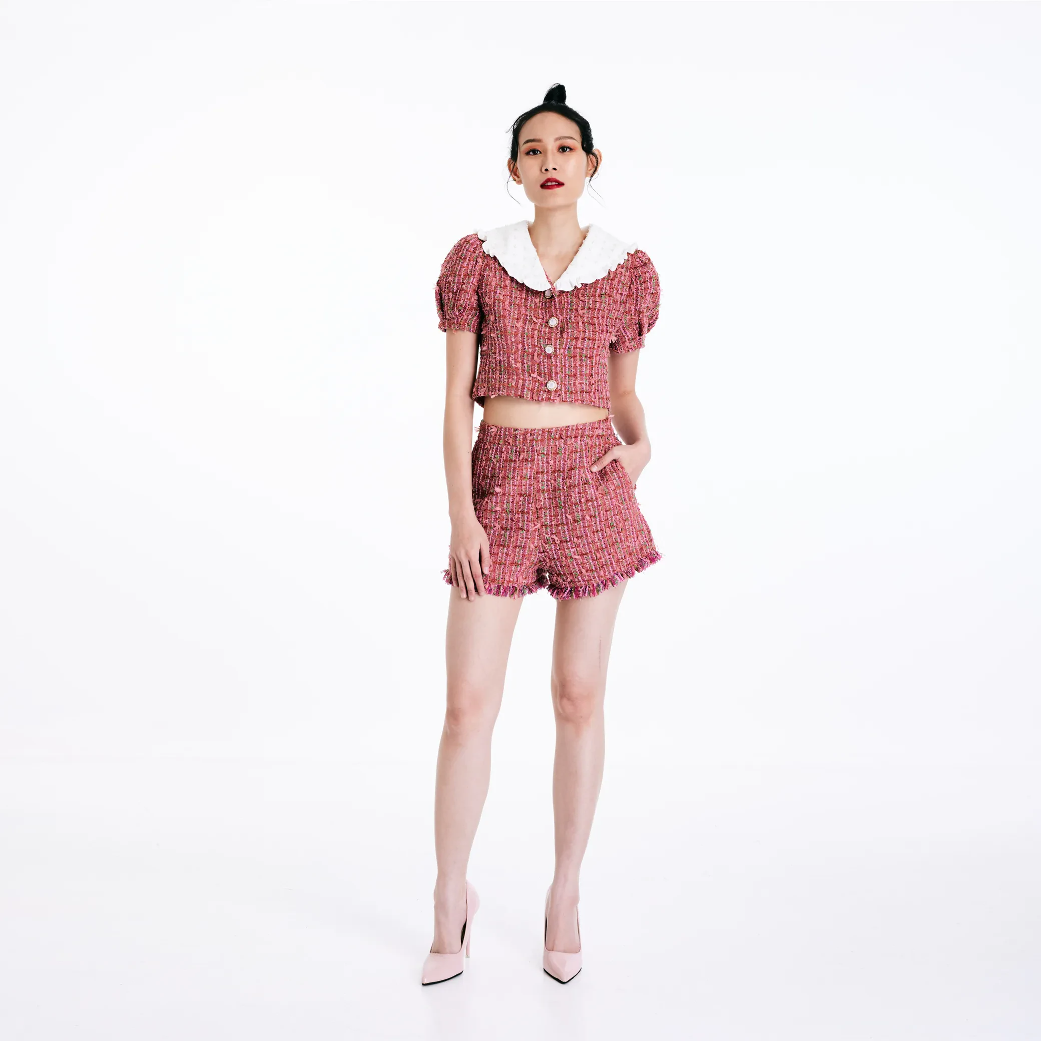 AN AN TWEED TOP