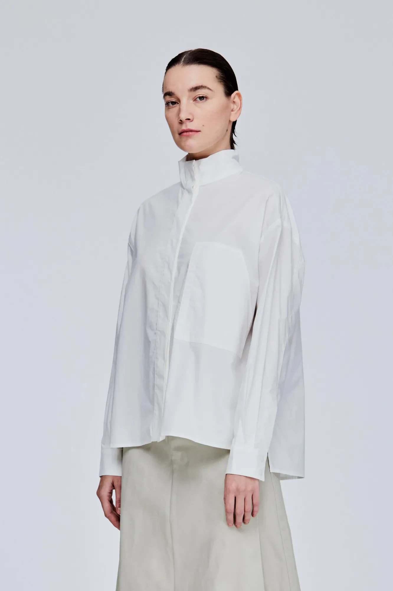 COTTON JACKET WITH PATCH POCKET