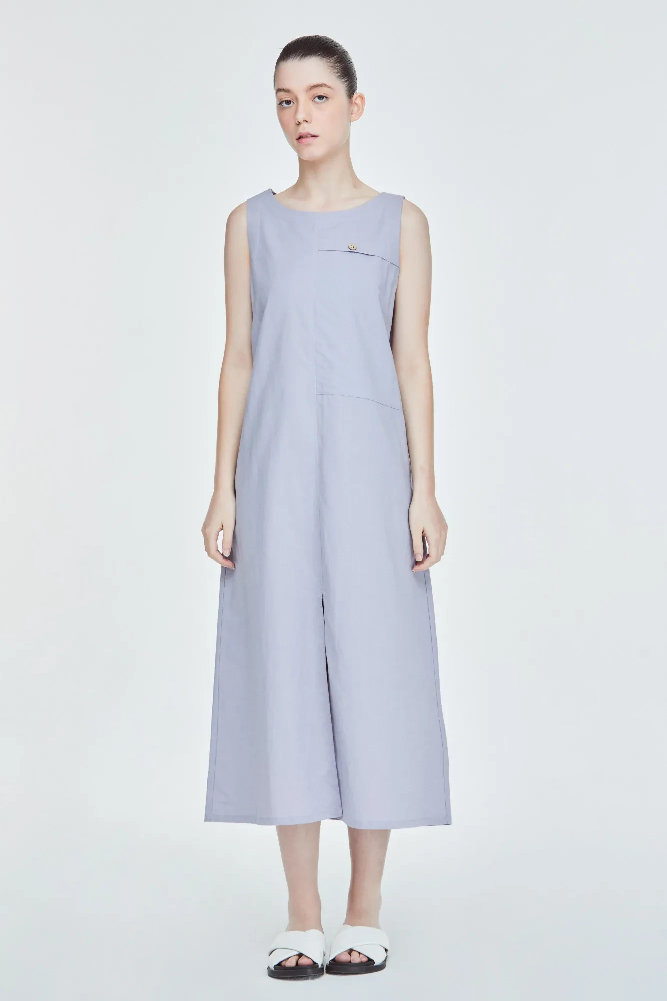 POCKET FLAP DRESS - YAM