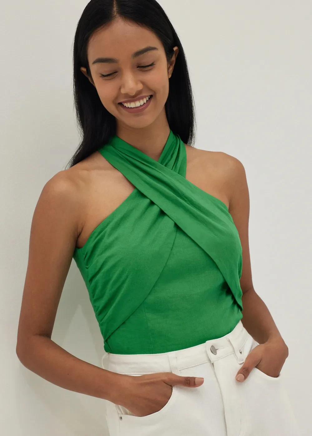 LANA HALTER NECK TOP