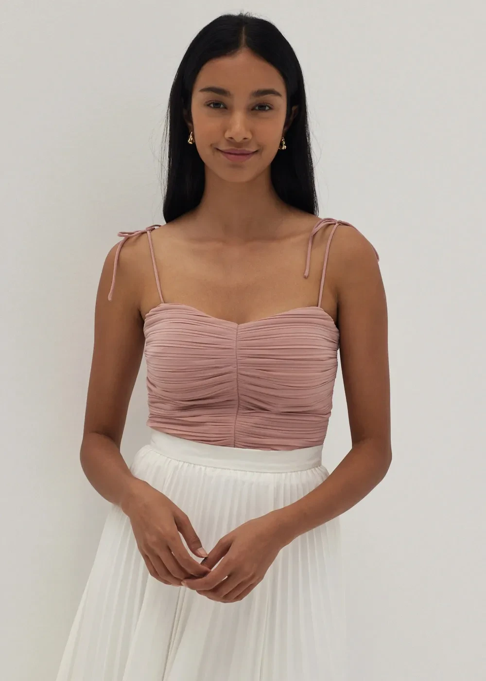 KYLA PADDED PLEAT CAMISOLE