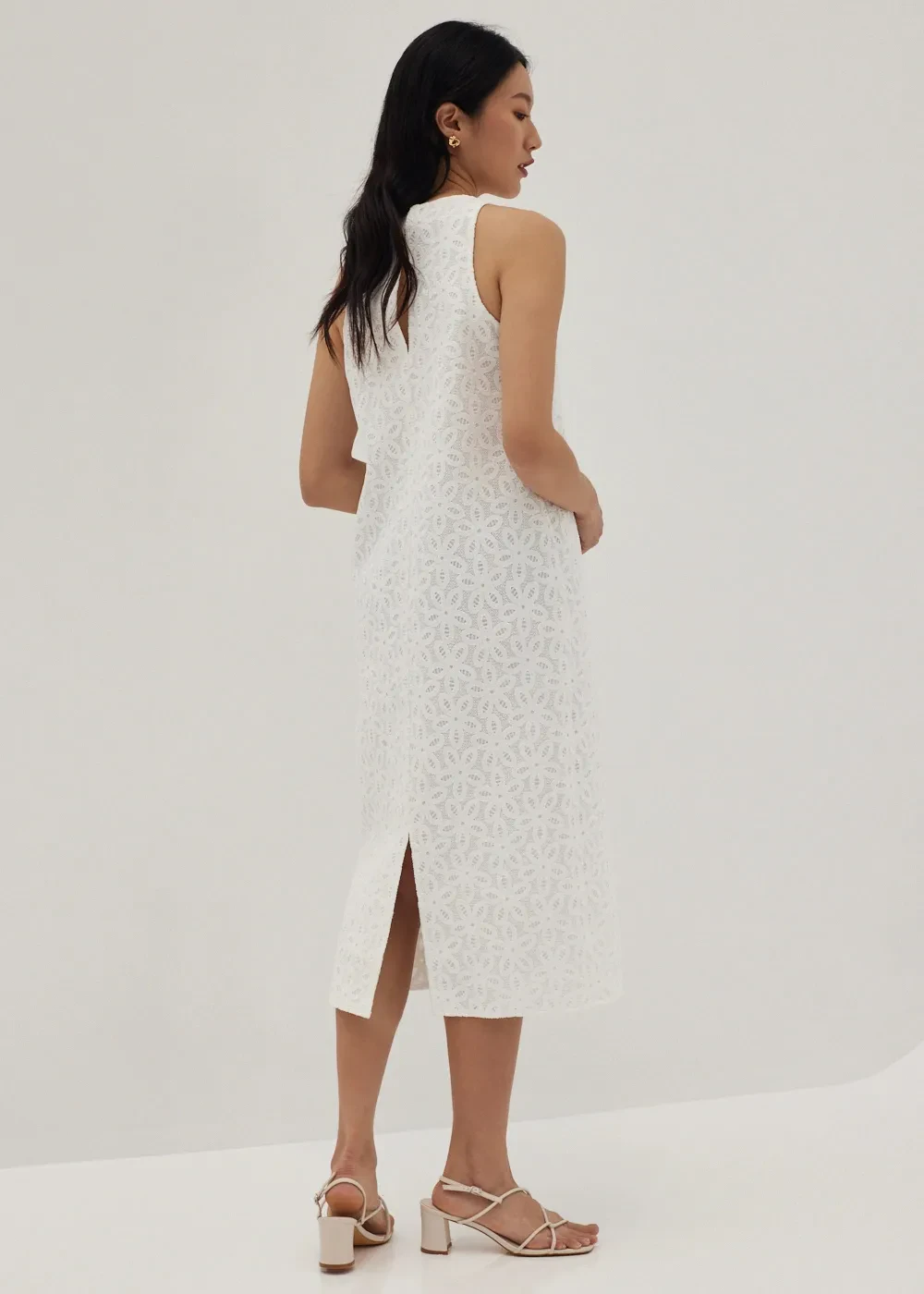 CLOVER LACE COLUMN DRESS