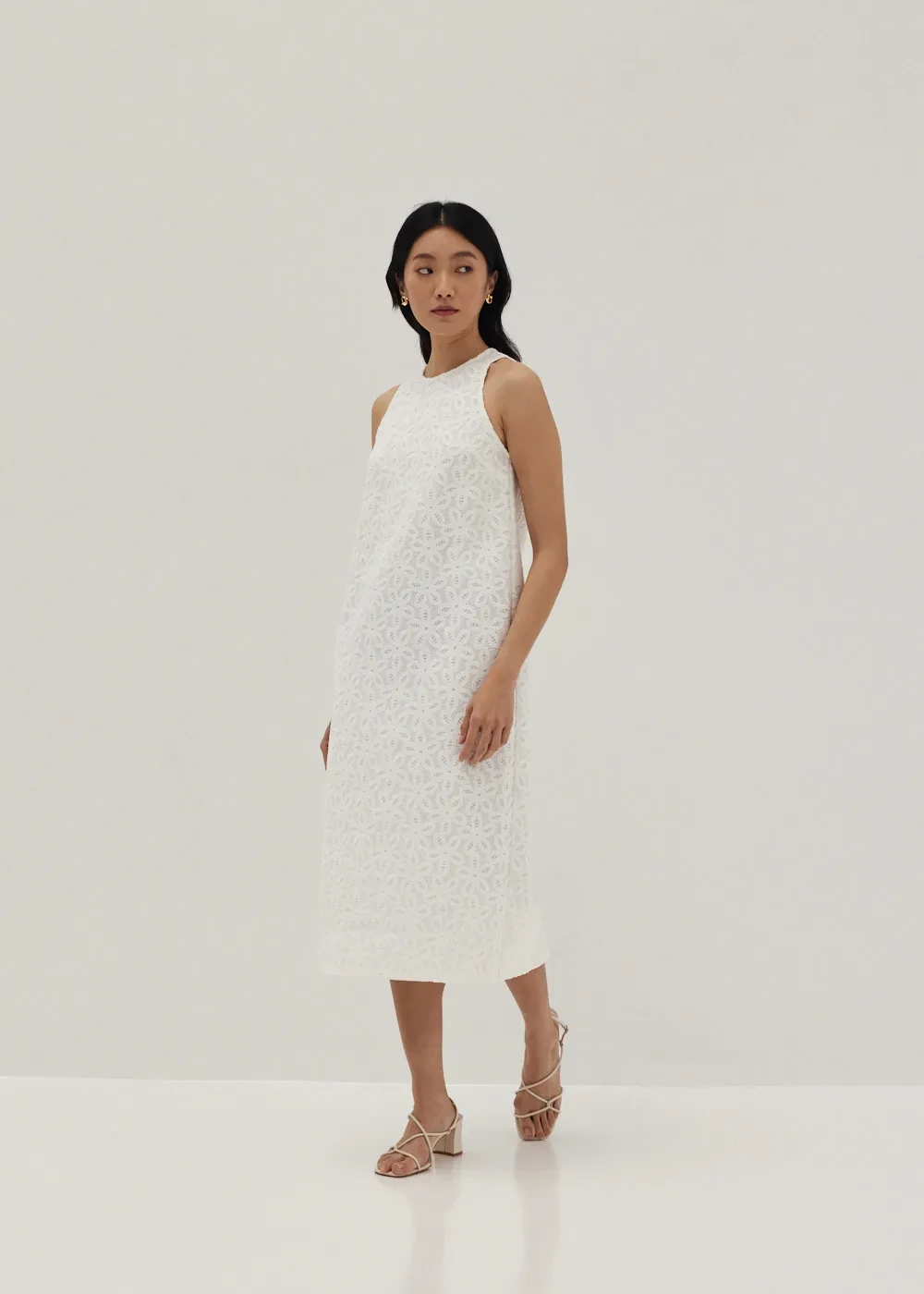 CLOVER LACE COLUMN DRESS