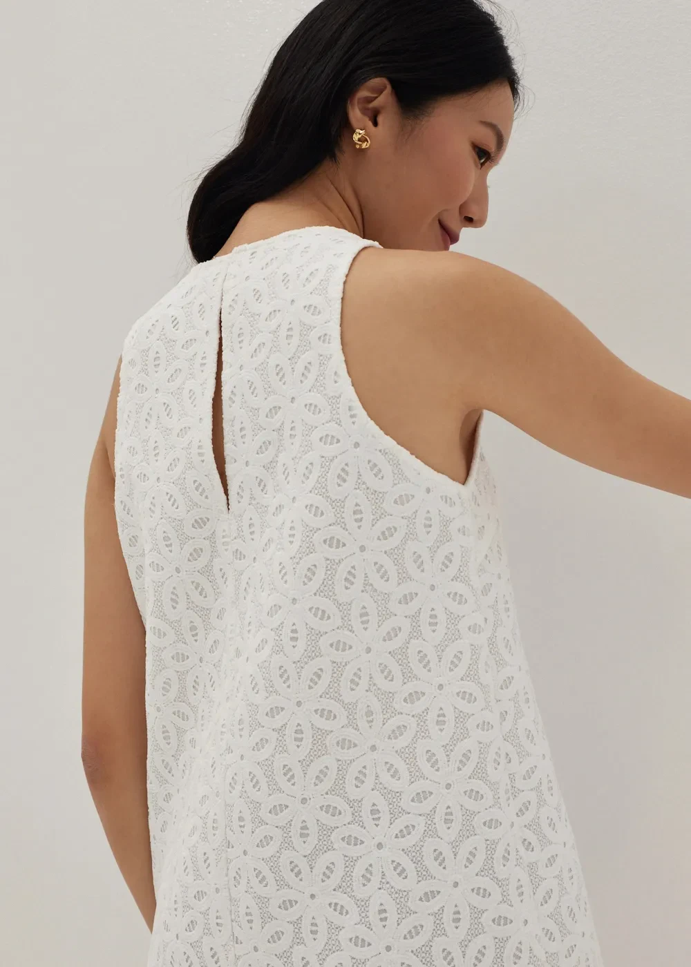 CLOVER LACE COLUMN DRESS