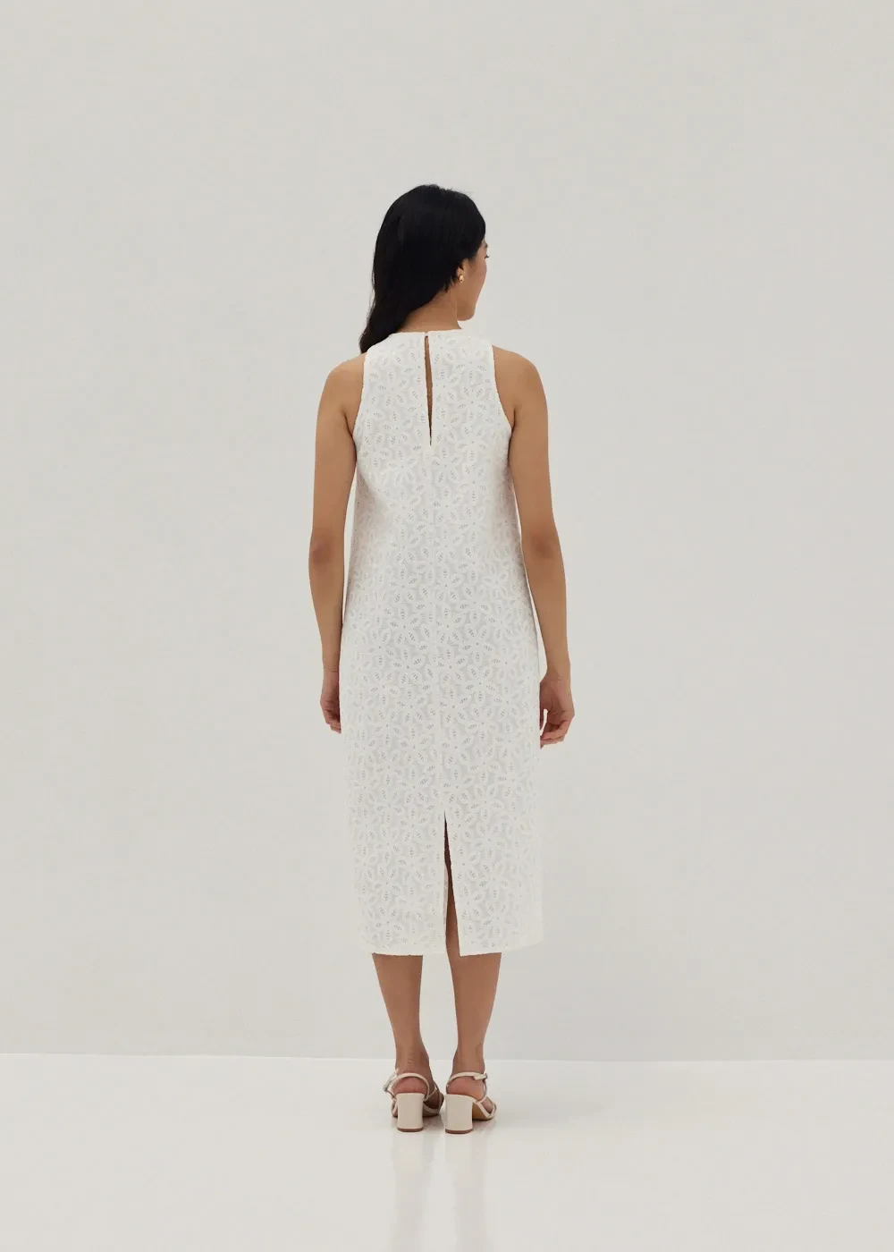 CLOVER LACE COLUMN DRESS