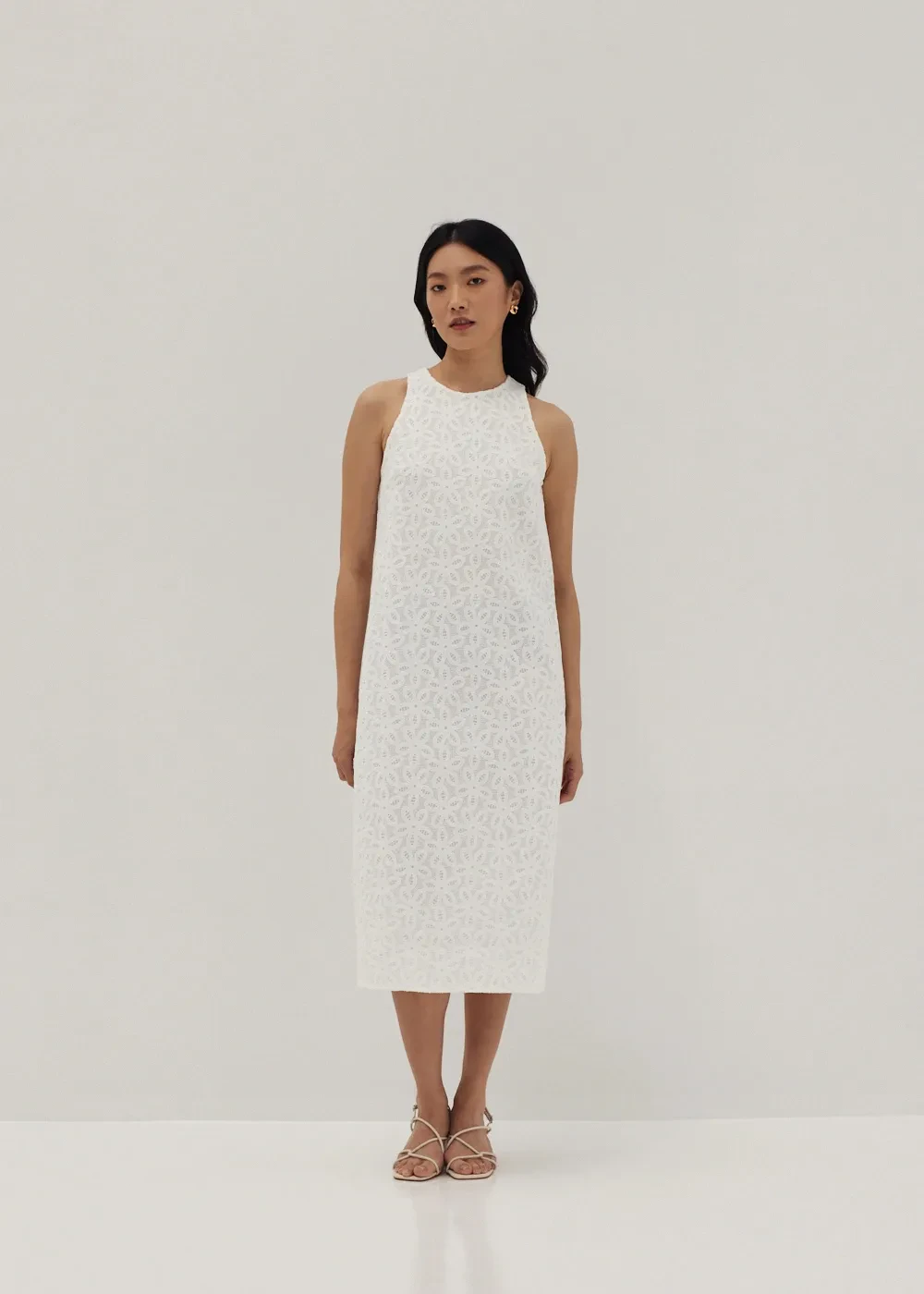 CLOVER LACE COLUMN DRESS