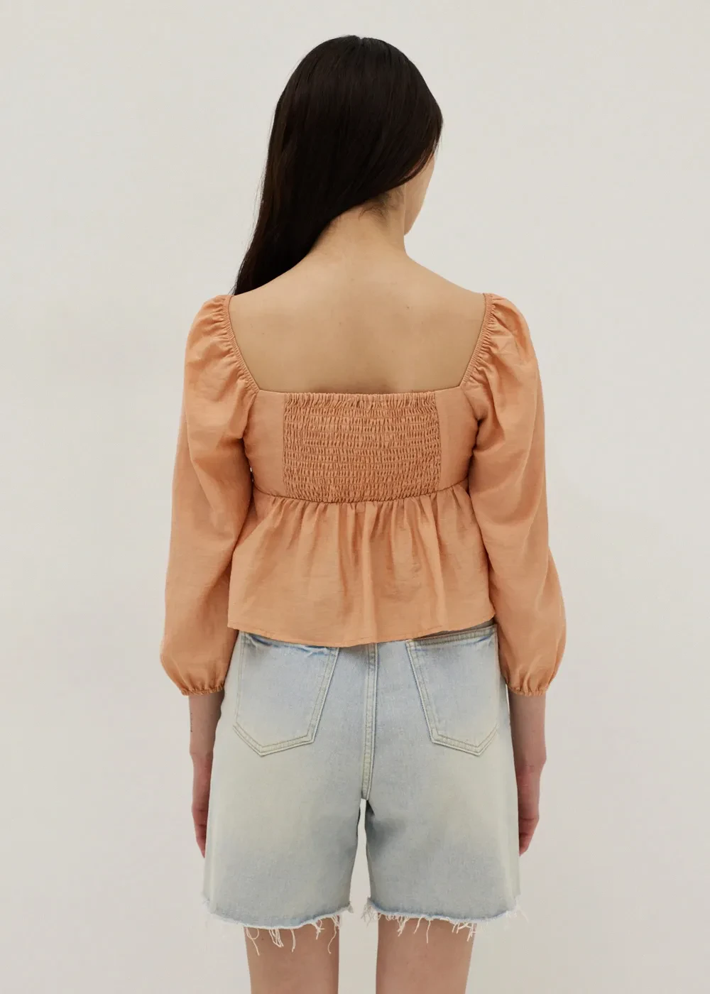 SAMARA SMOCKED BABYDOLL BLOUSE