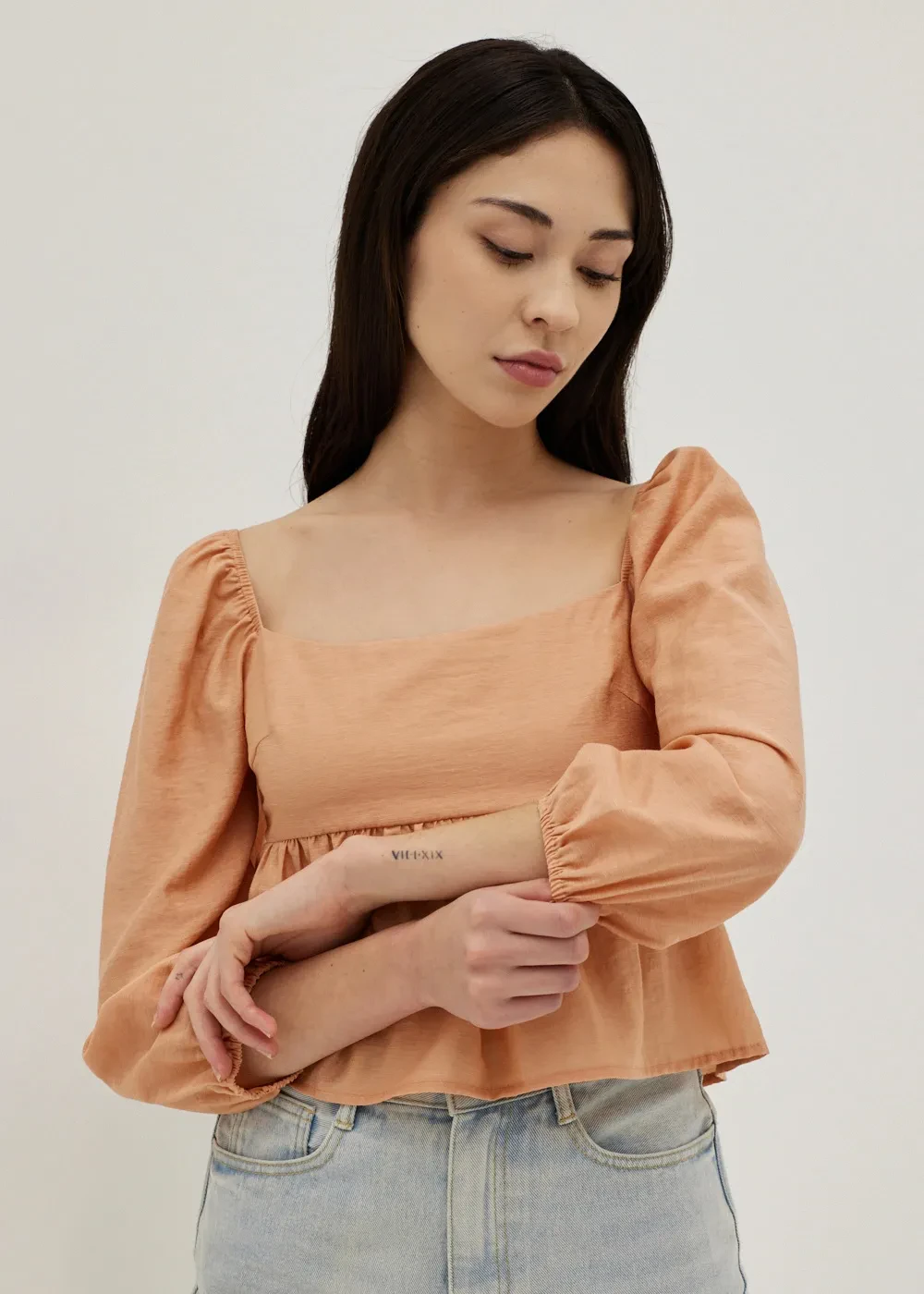 SAMARA SMOCKED BABYDOLL BLOUSE