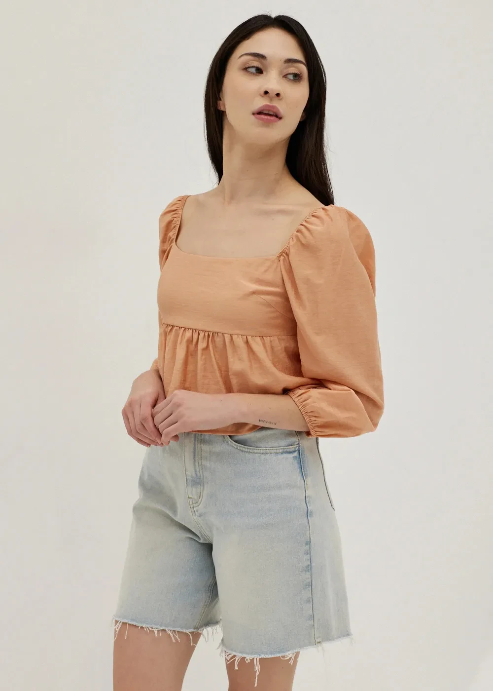 SAMARA SMOCKED BABYDOLL BLOUSE