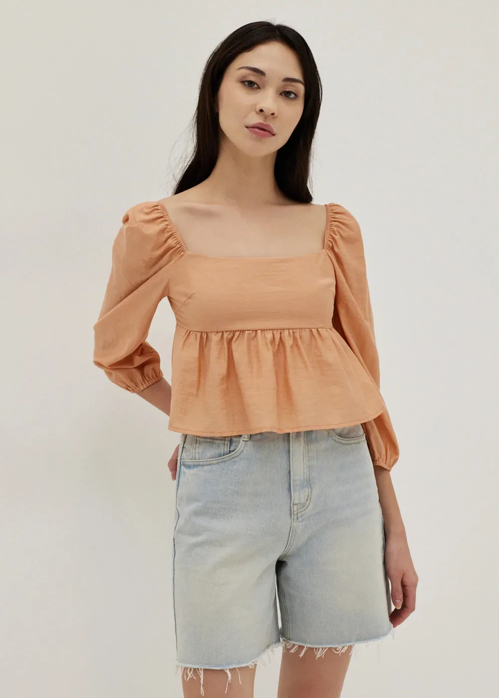 SAMARA SMOCKED BABYDOLL BLOUSE