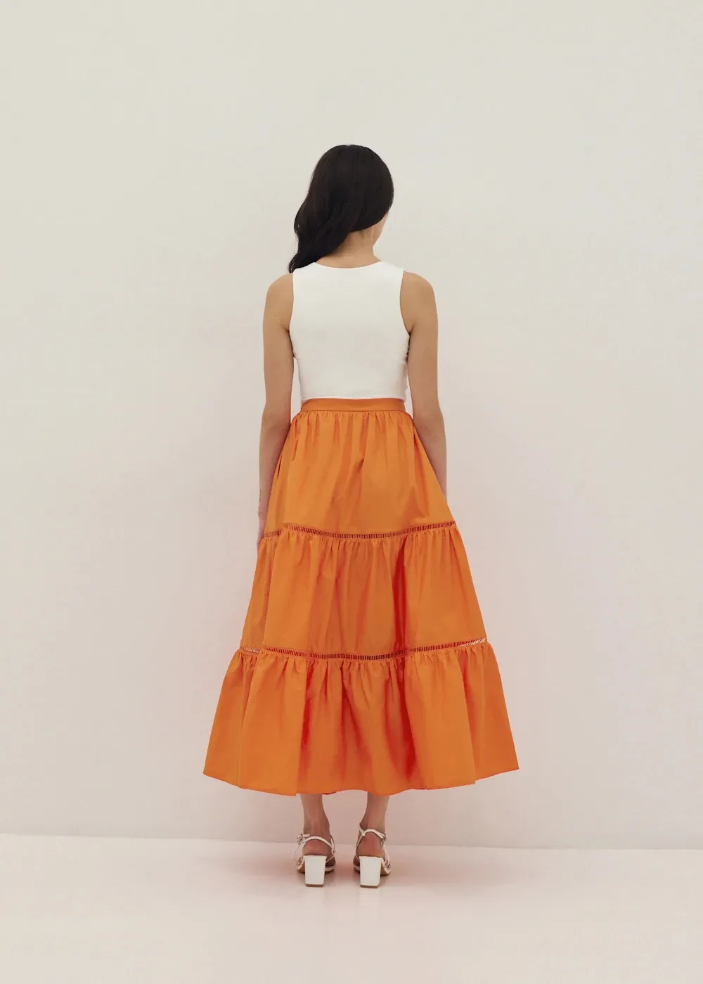 HARLIE TIERED FLARE SKIRT