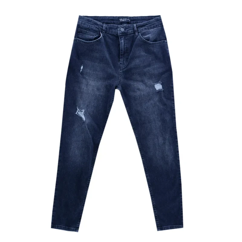 WOVEN DENIM TROUSERS