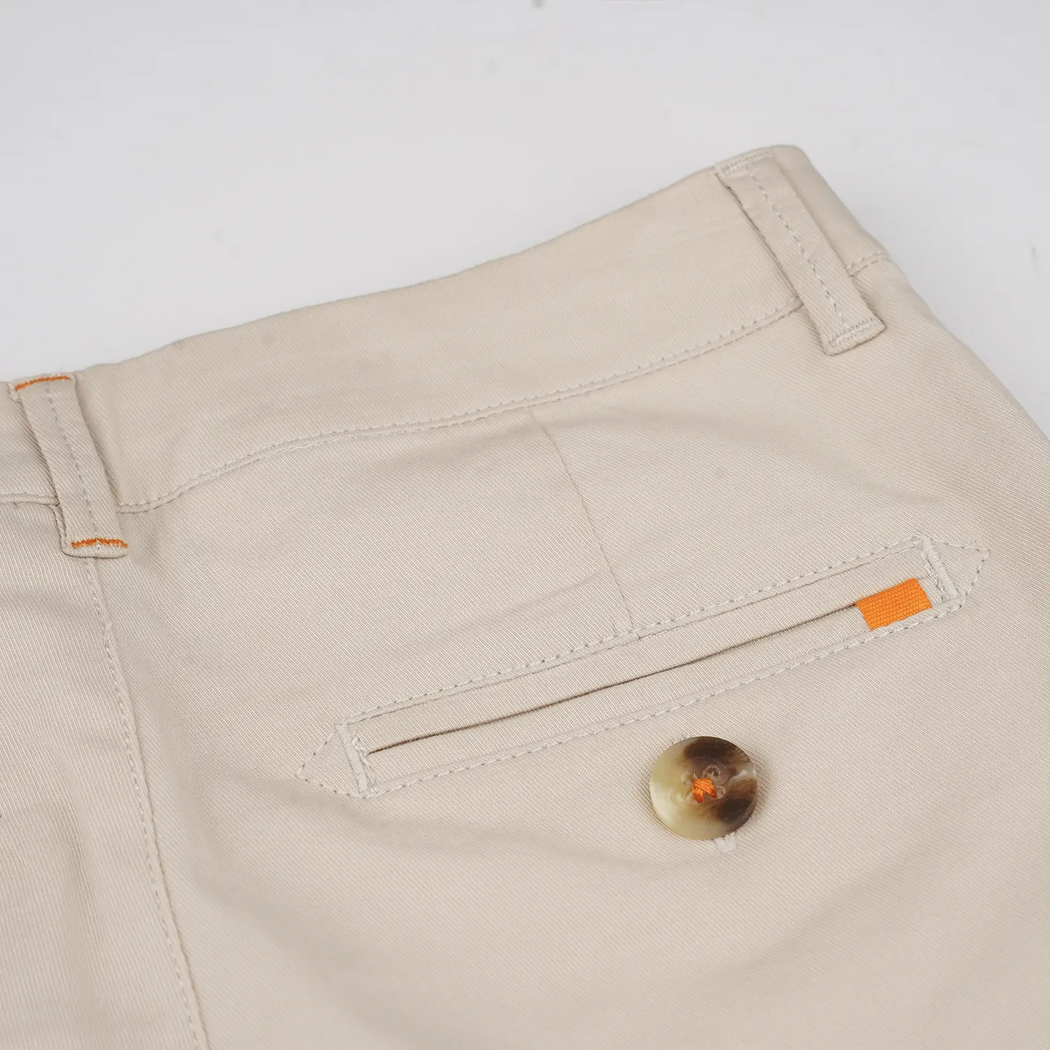 PONEY BOYS KHAKI TWILL BRUSH LONG PANTS