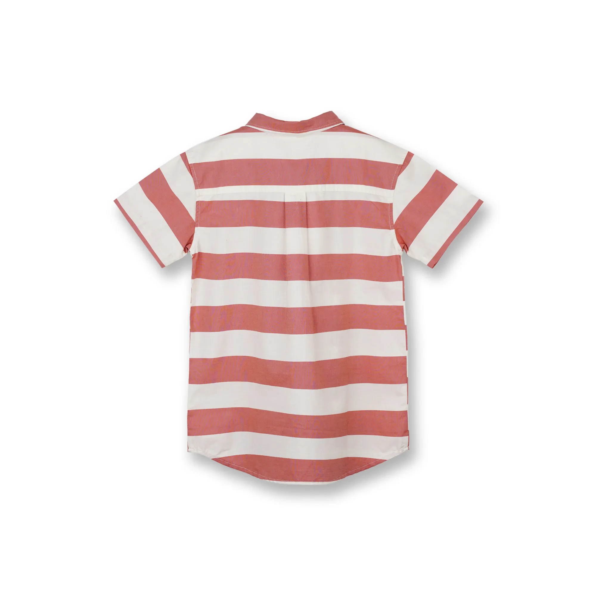 BOYS ORANGE HARVEST PUMPKIN STRIPED SHORT SLEEVE SHIRT