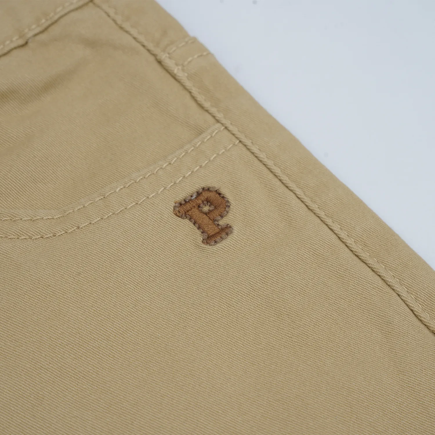 PONEY BOYS KHAKI TWILL BRUSH CHINOS SHORT PANTS