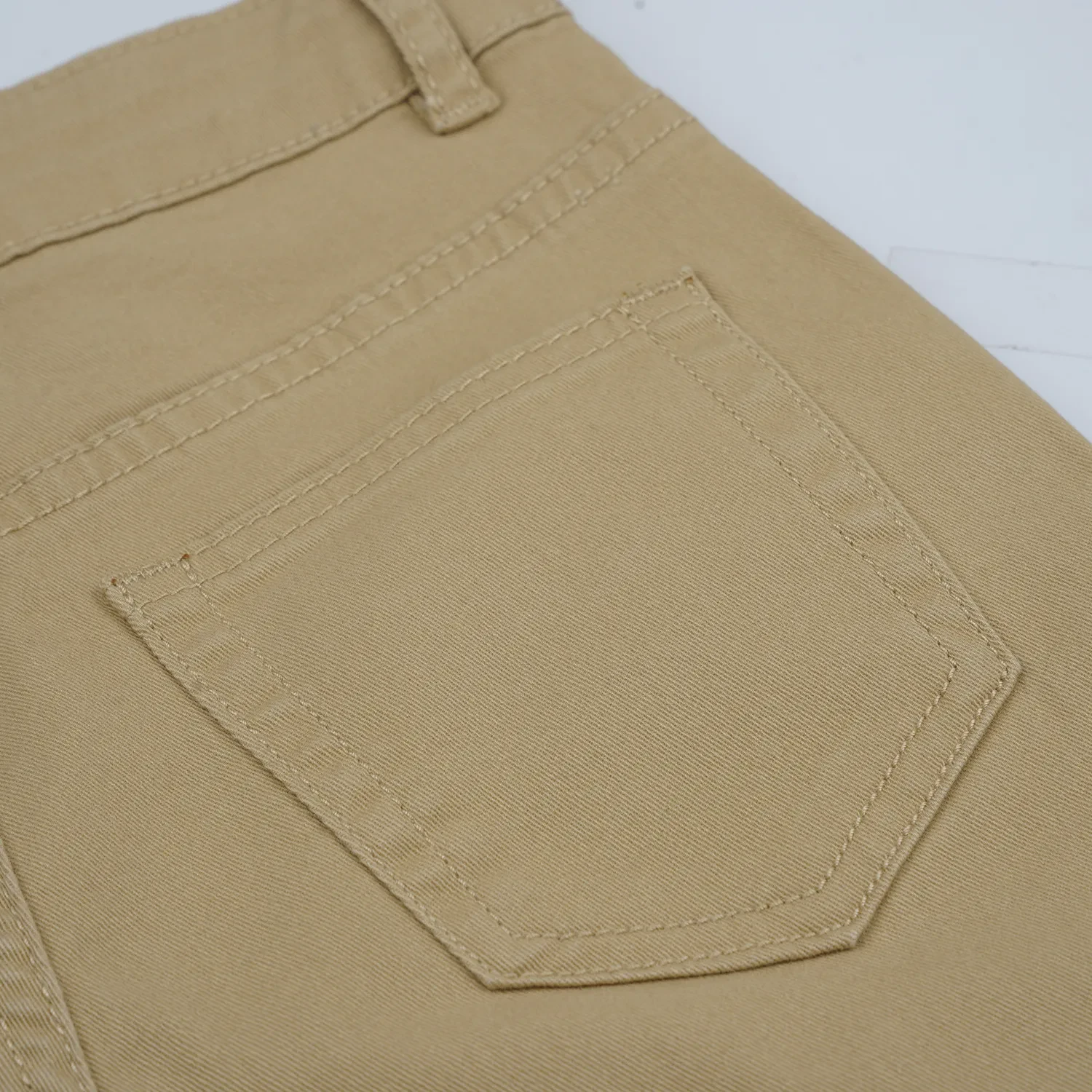 PONEY BOYS KHAKI TWILL BRUSH CHINOS SHORT PANTS