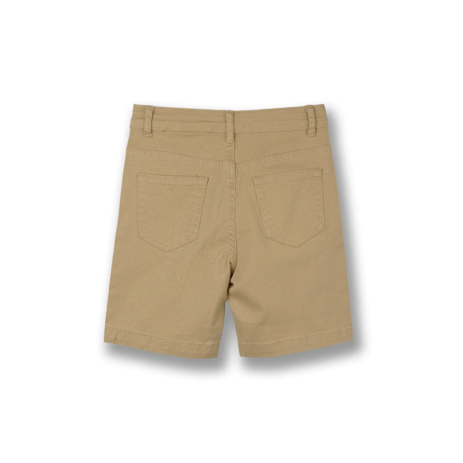 PONEY BOYS KHAKI TWILL BRUSH CHINOS SHORT PANTS