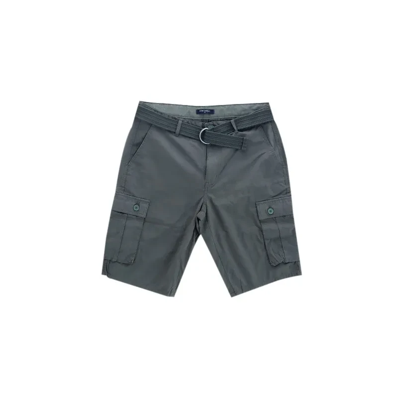 KHAKI WOVEN BERMUDA 