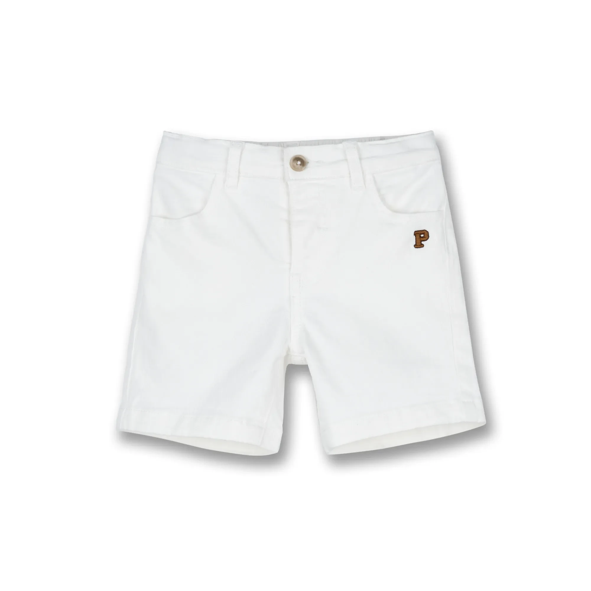 BABY BOYS WHITE BERMUDA