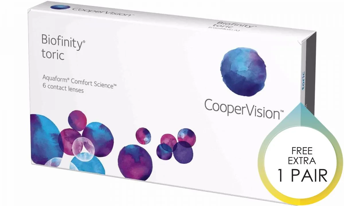 [2-BOX BUNDLE DEAL] BIOFINITY TORIC MONTHLY SILICONE HYDROGEL 3'S