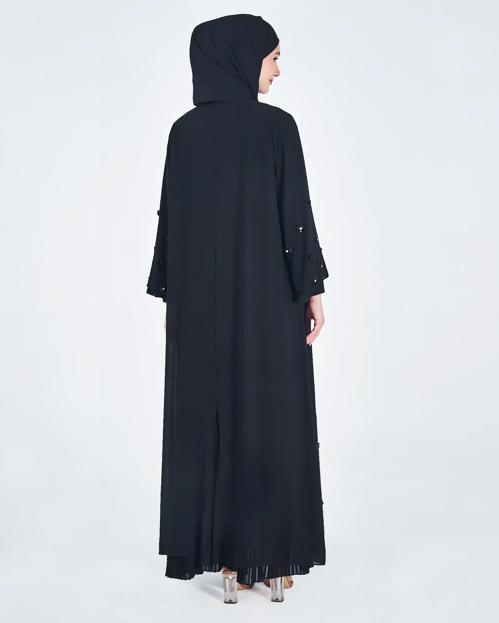 SALMA ABAYA IN BLACK