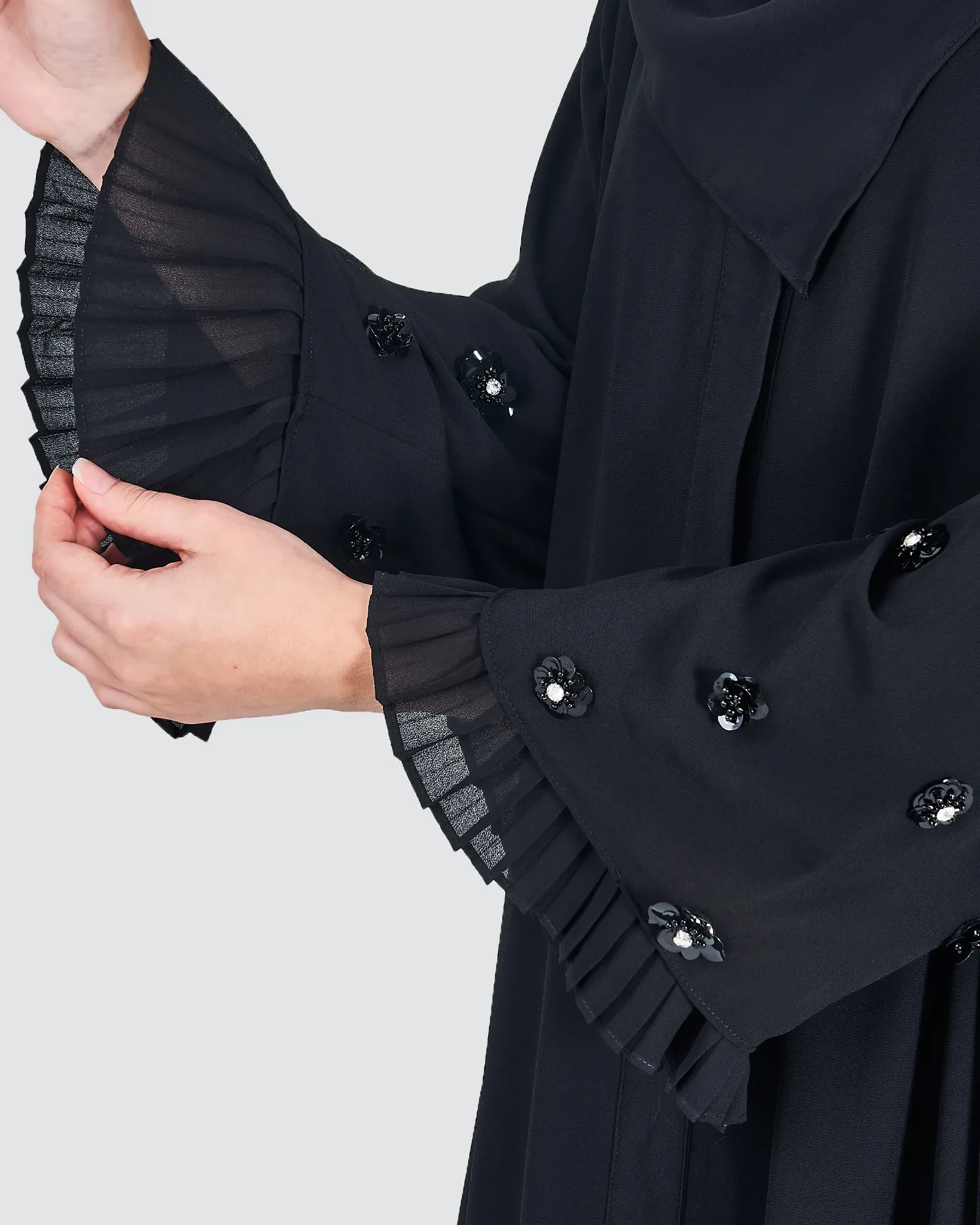 SALMA ABAYA IN BLACK