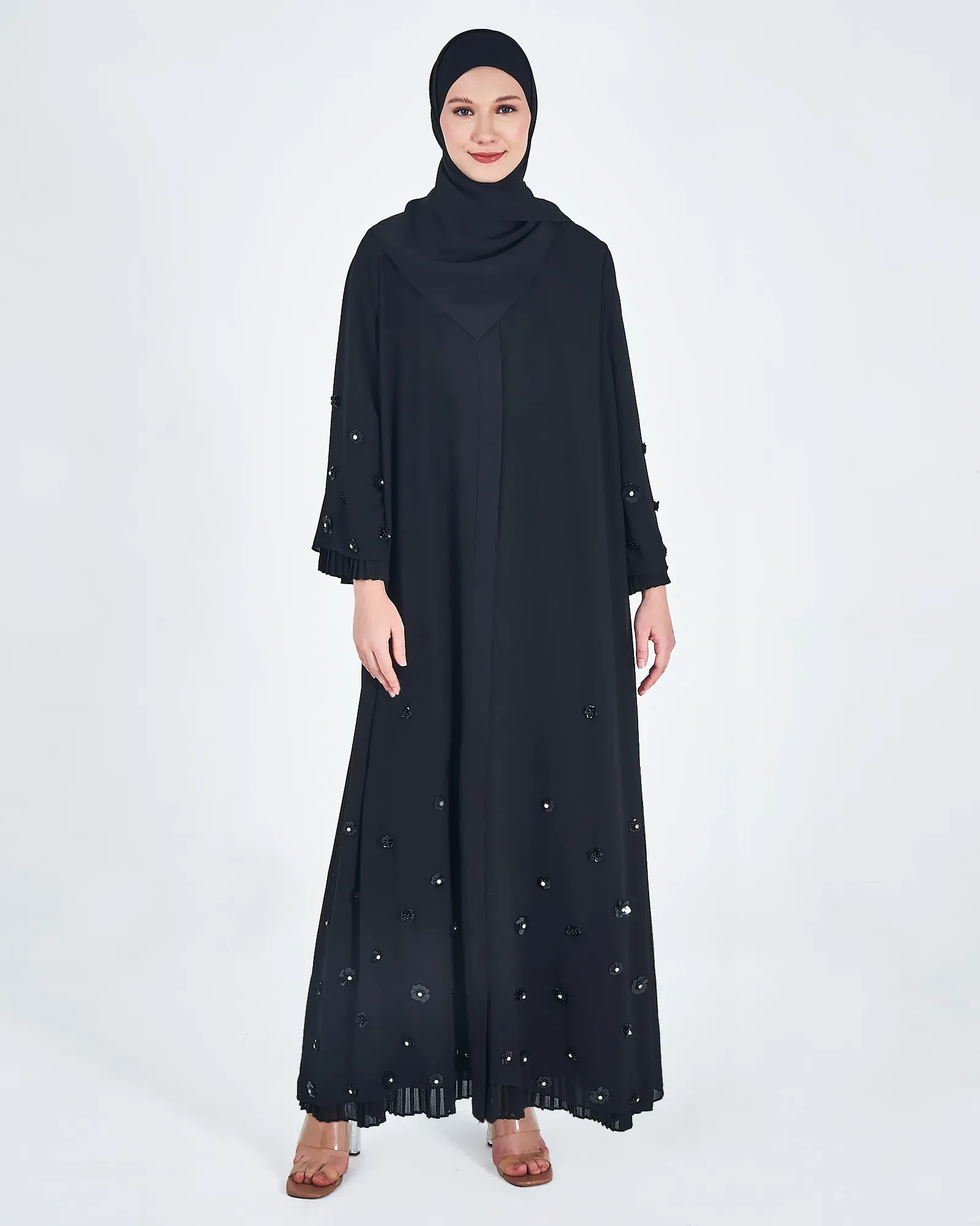 SALMA ABAYA IN BLACK