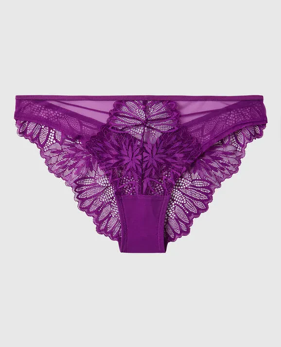 DIVA HIGH LEG CHEEKY PANTY - SPARKLING GRAPE