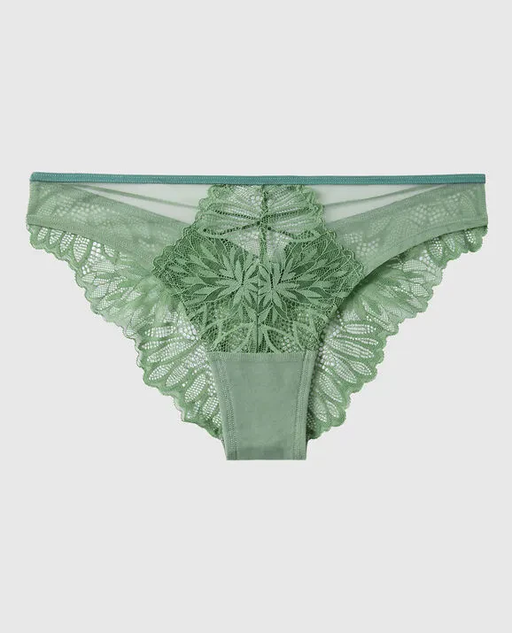 DIVA HIGH LEG CHEEKY PANTY - SAGE LEAF