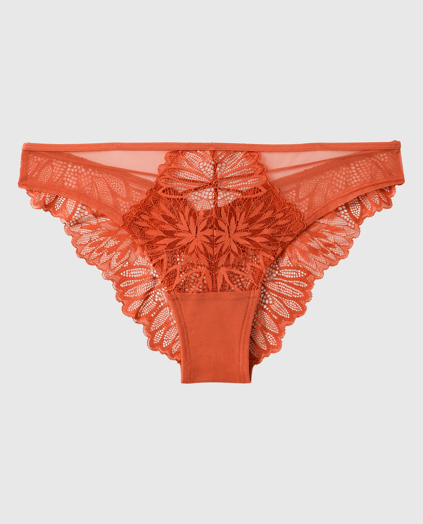 DIVA HIGH LEG CHEEKY PANTY - TERRA COTA
