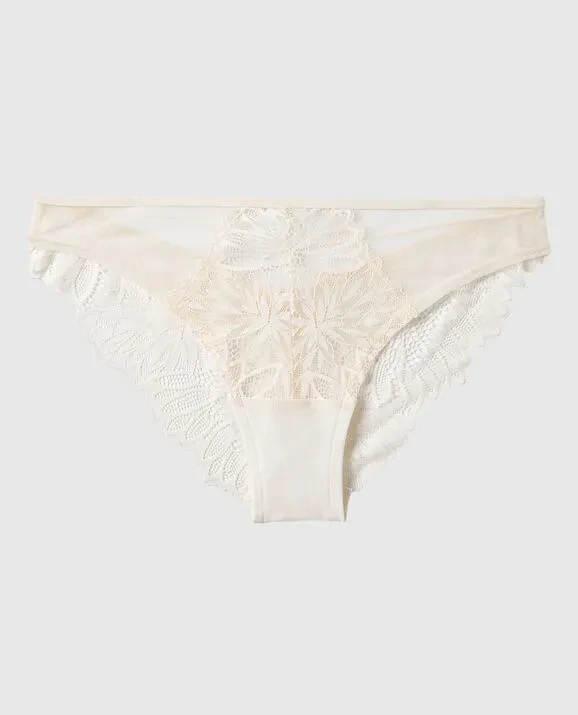 DIVA HIGH LEG CHEEKY PANTY - SOFT CREAM
