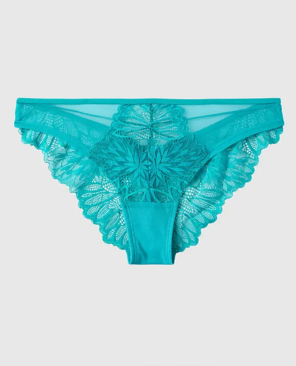 DIVA HIGH LEG CHEEKY PANTY - BEACH TEAL