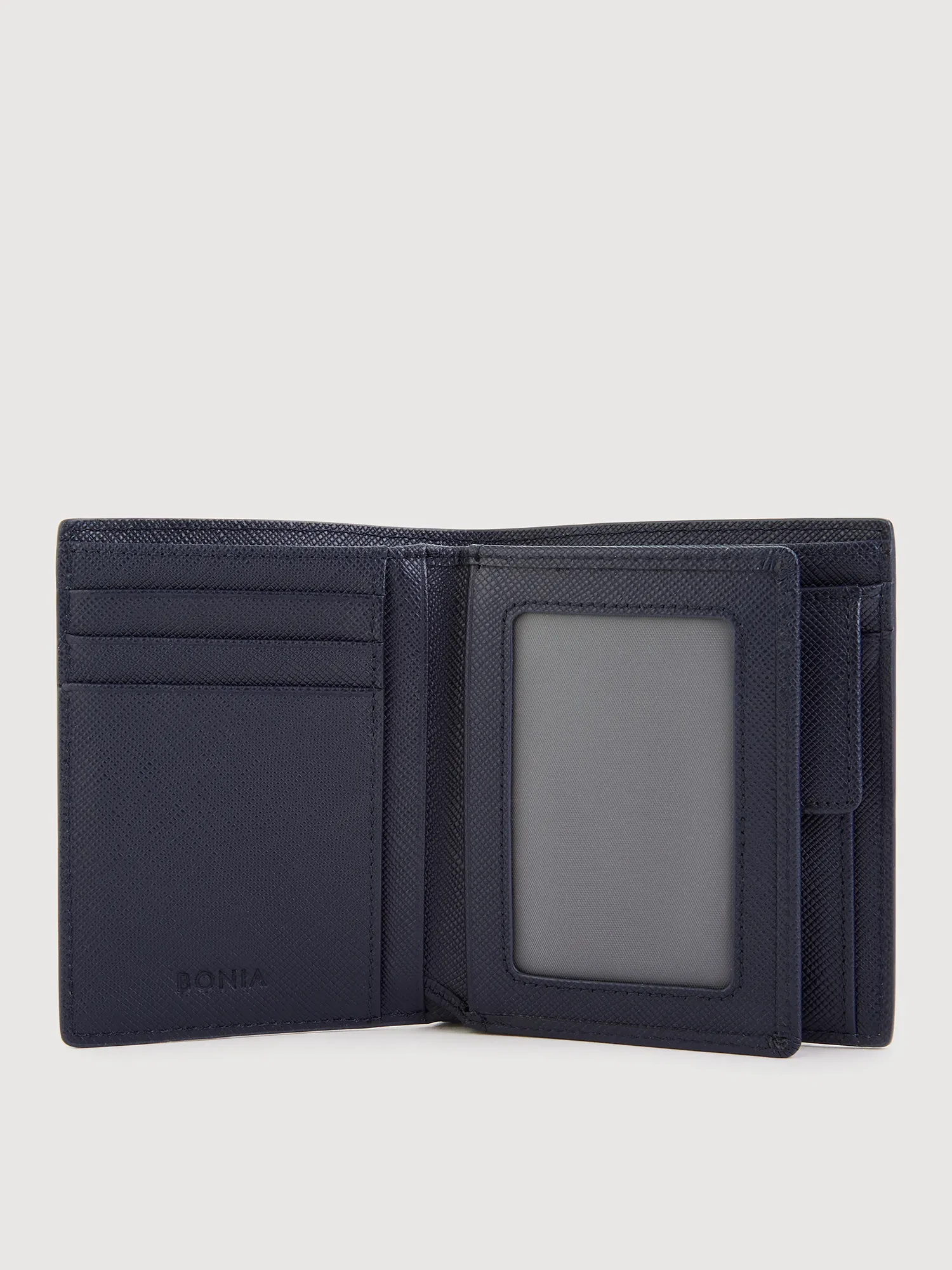 LUIGI VERTICAL WALLET WITH COIN COMPARTMENT