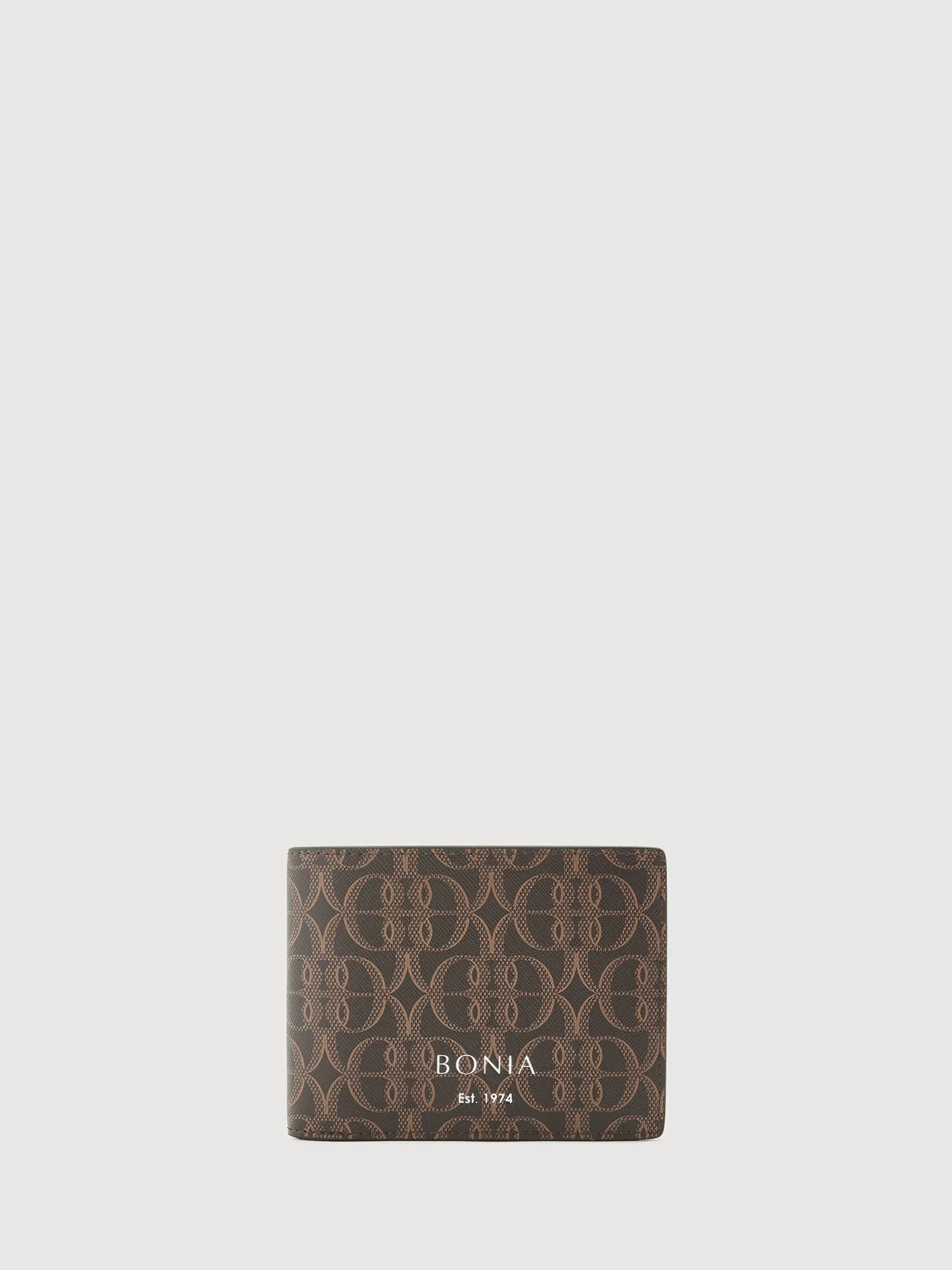 LA LUNA 1974 MONOGRAM CENTRE FLAP CARDS WALLET
